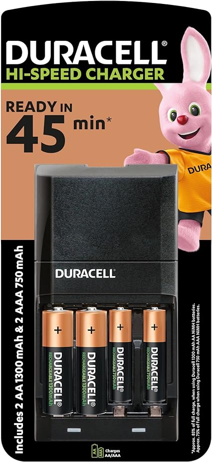 Cargador de pilas Duracell