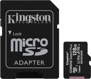 Tarjeta MicroSDXC Kingston Canvas Select Plus 128 GB