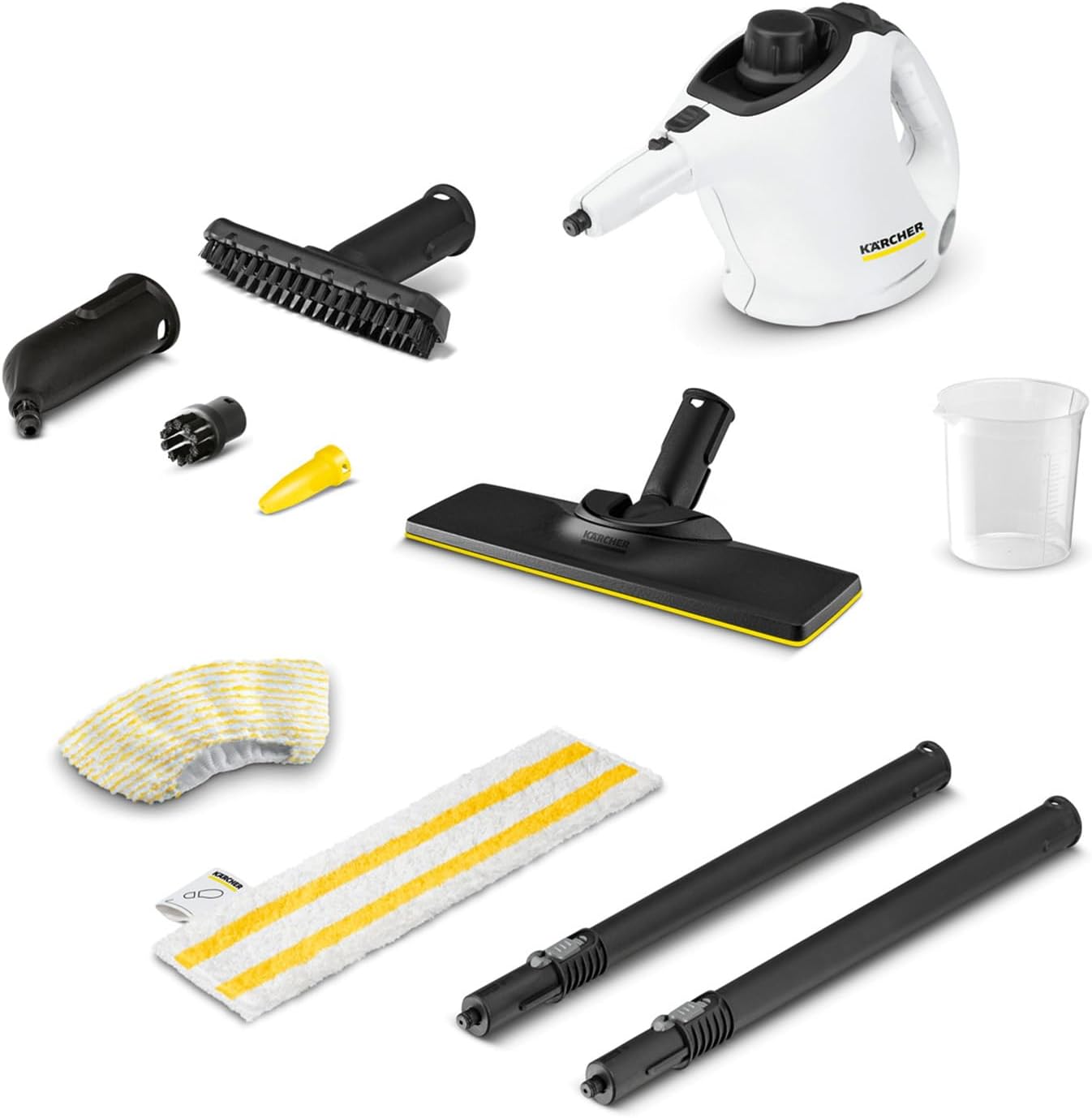8 Salviette In Microfibra Ricambio Per Karcher EasyFix – 4 Panni + 4 Rettangolari – Compatibili SC 2, 3, 4, 5 - 6